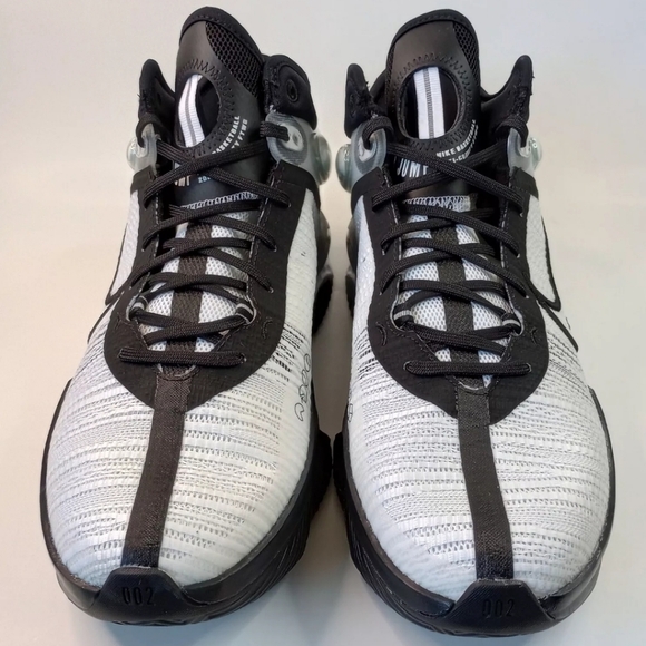 Nike Men's 15 Air Zoom G.T. Jump 2 Basketball Shoes Black/White - Picture 2 of 8